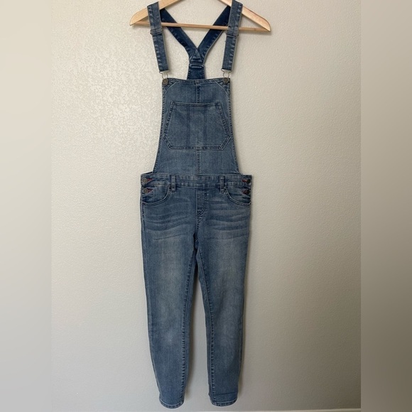 Volcom Super Stoned Skinny Denim Overalls Size XS - Picture 3 of 14